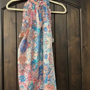 Colorful Paisley sleeveless blouse